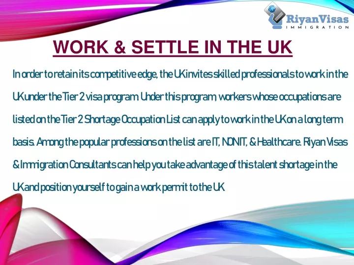 work settle in the uk