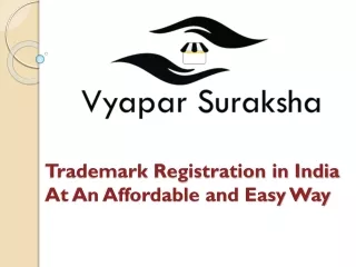 Trademark Registration in India At an Affordable and Easy Way