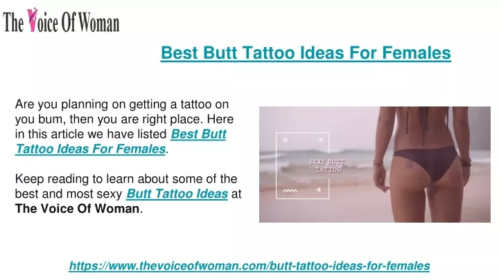 best butt tattoo ideas for females