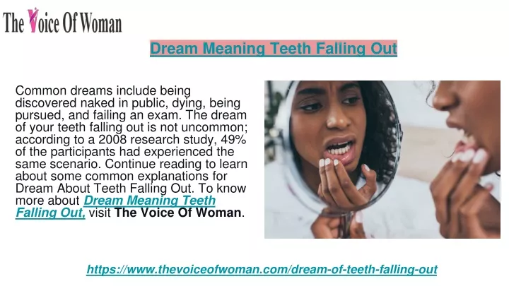 dream meaning teeth falling out