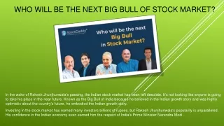 who will be the next big bull of stock market