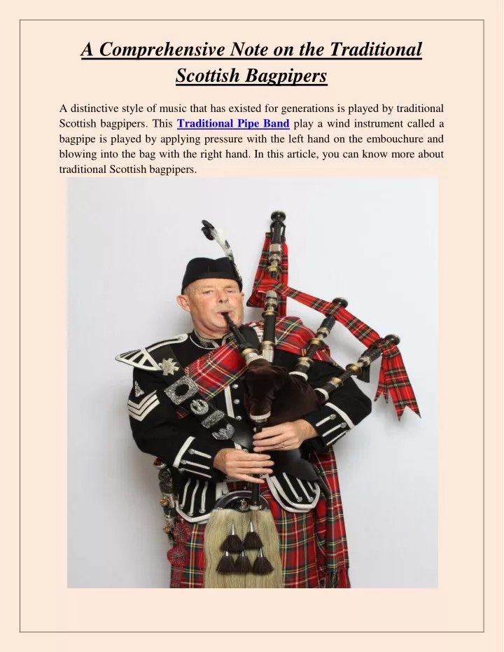 a comprehensive note on the traditional scottish