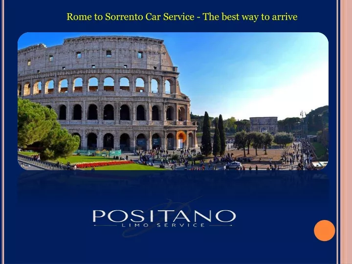 rome to sorrento car service the best