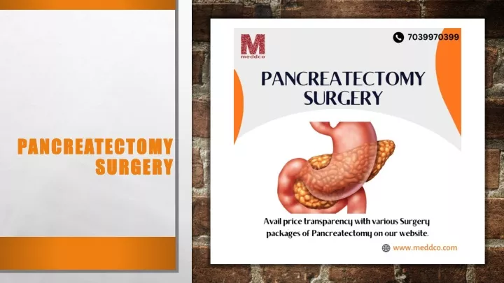 pancreatectomy surgery