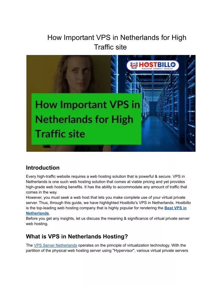 how important vps in netherlands for high traffic