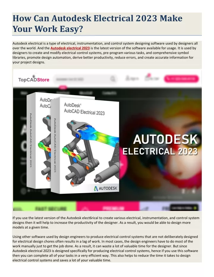 how can autodesk electrical 2023 make your work