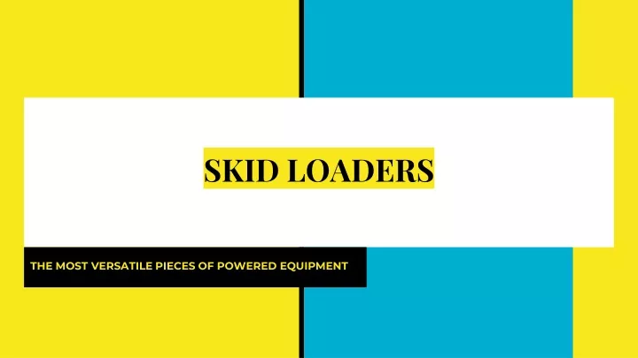 skid loaders