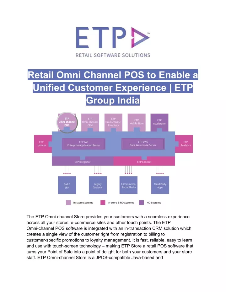 retail omni channel pos to enable a unified