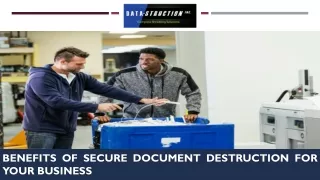 Benefits of Secure Document Destruction for Your Business