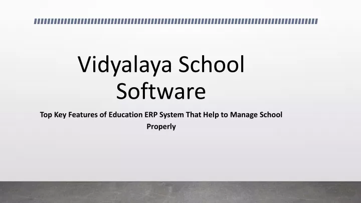 vidyalaya school software