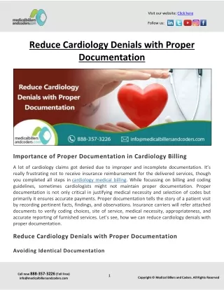 Reduce Cardiology Denials with Proper Documentation