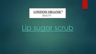Lip sugar scrub