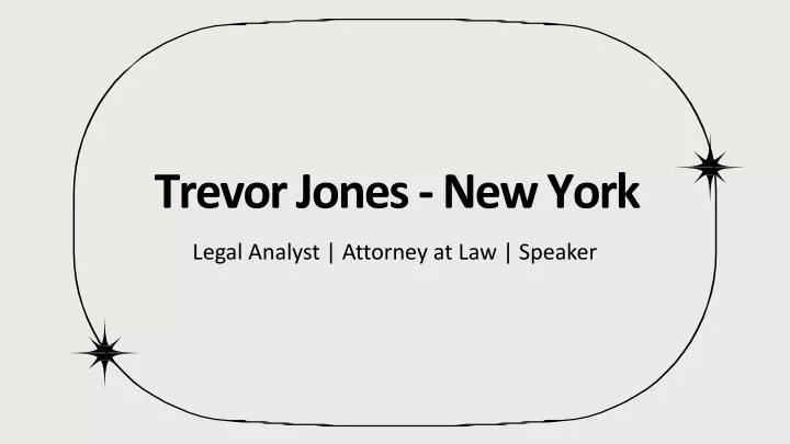 trevor jones new york