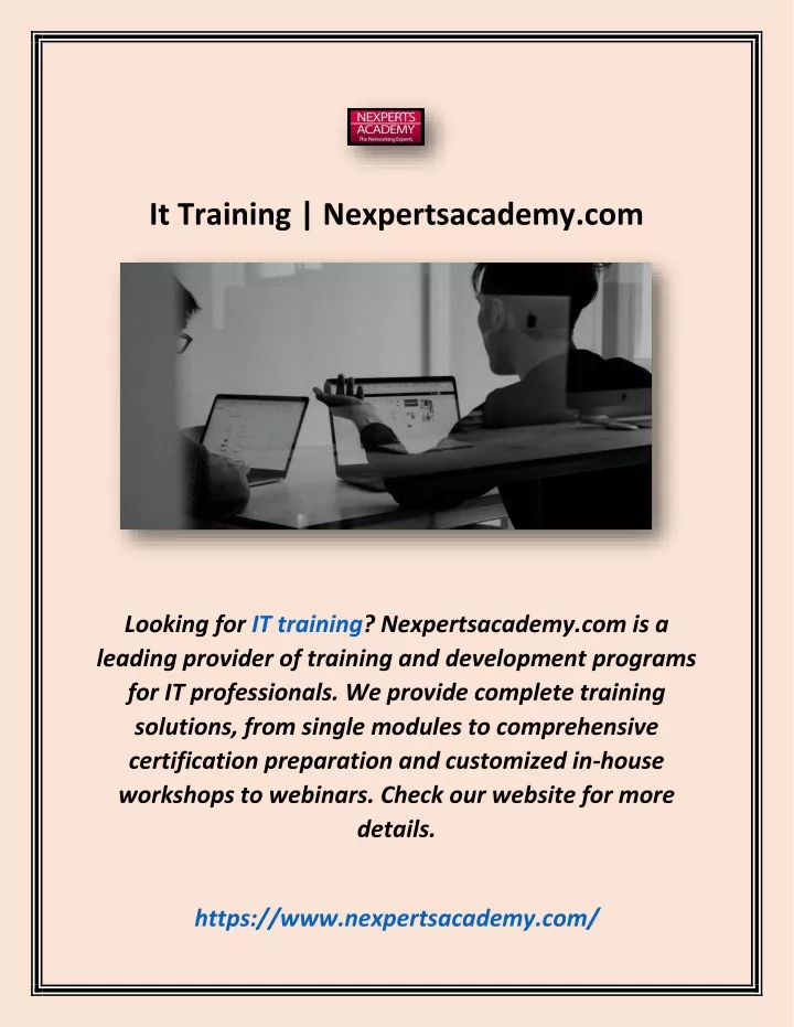 it training nexpertsacademy com
