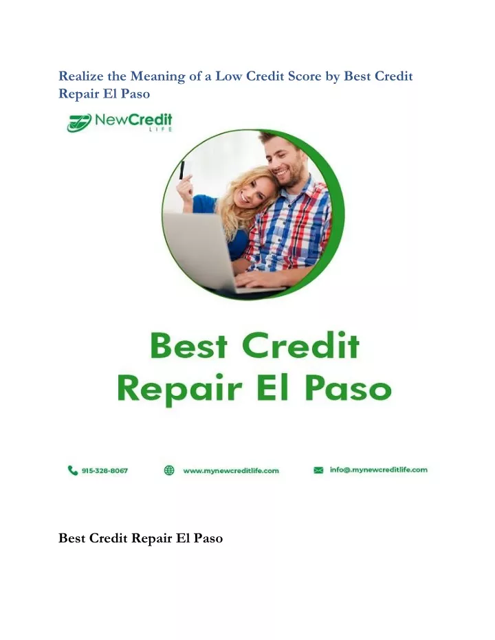 realize the meaning of a low credit score by best