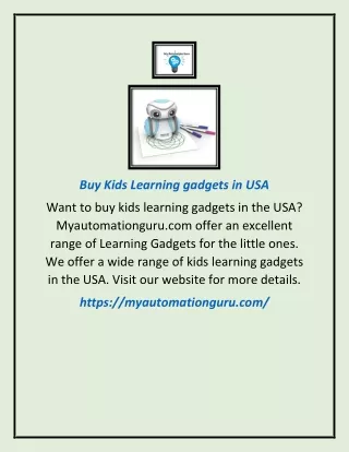 Buy Kids Learning gadgets in USA