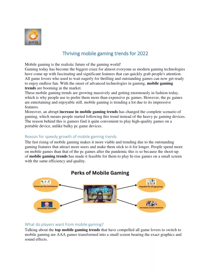 thrivin thriving mobile gaming trends for 2022