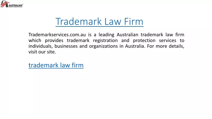 trademark law firm