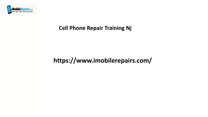 cell phone repair training nj