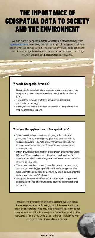 the importance of the importance of geospatial