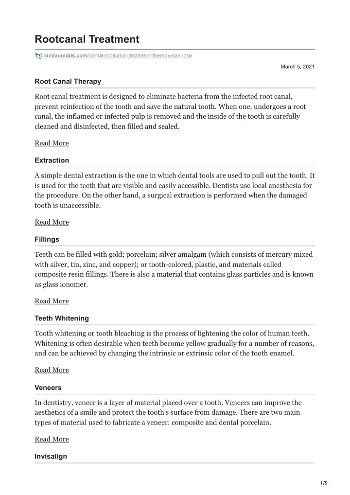 rootcanal treatment