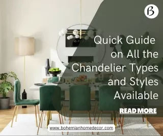 Quick Guide on All the Chandelier Types and Styles Available