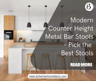 Modern Counter Height Metal Bar Stools - Pick the Best Stools