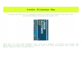 (READ-PDF!) London Alleyways Map {read online}