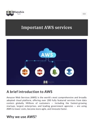 Important AWS Services