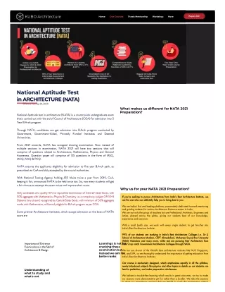 NATA Exam Preparation