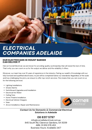 Electrician Mount Barker
