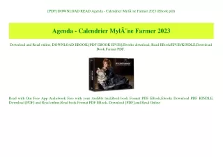 [PDF] DOWNLOAD READ Agenda - Calendrier MylÃƒÂ¨ne Farmer 2023 (Ebook pdf)