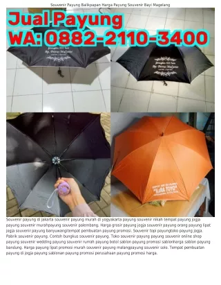 O882~2llO~3ᏎOO (WA) Jual Payung Sablon Souvenir Payung Manado