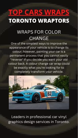 Professional Car Wraps Using Experienced And Skilled Pros