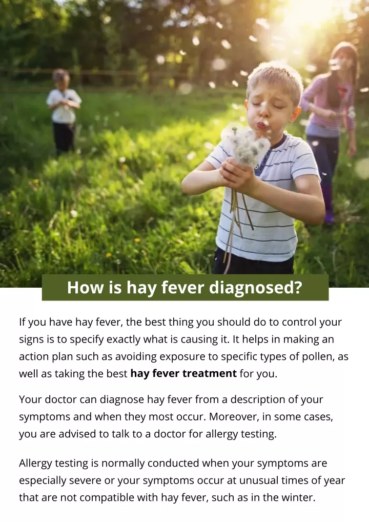 PPT - How Is Hay Fever Diagnosed? PowerPoint Presentation, Free ...