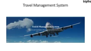 Travel Management System