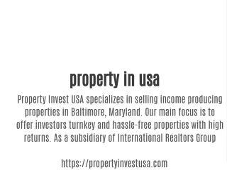 property in usa
