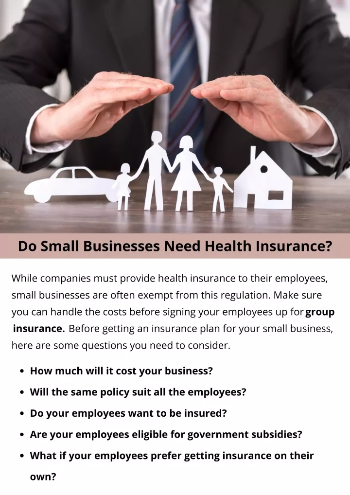 do small businesses need health insurance