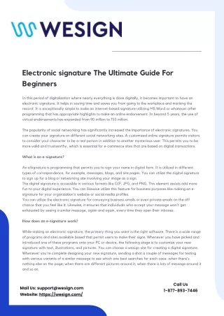 electronic signature the ultimate guide