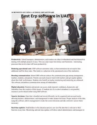 10 benefits of using a school erp software