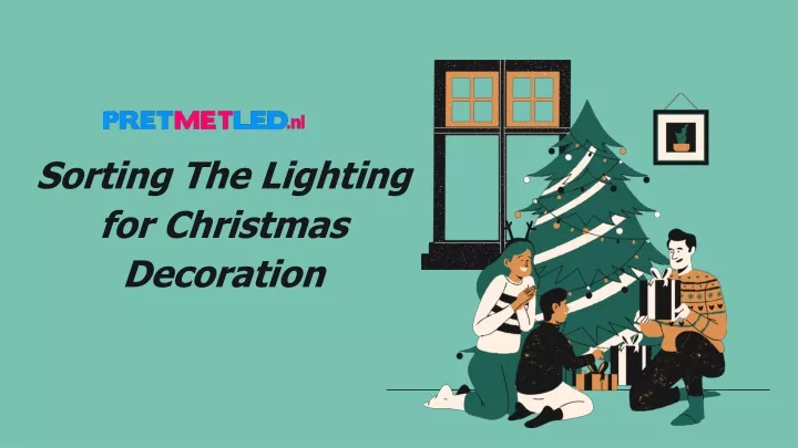sorting the lighting for christmas decoration