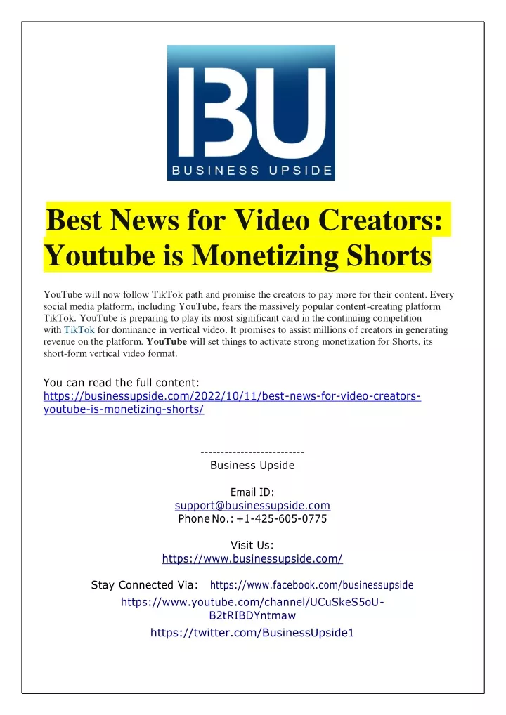 best news for video creators youtube