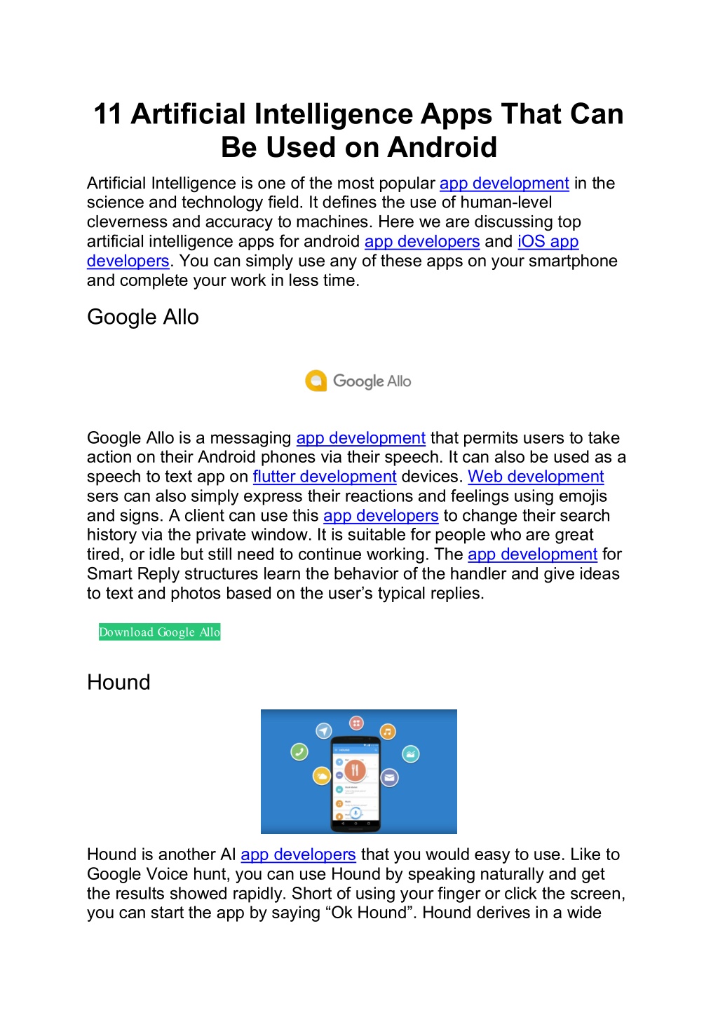 PPT - 11 Artificial Intelligence Apps That Can Be Used on Android ...