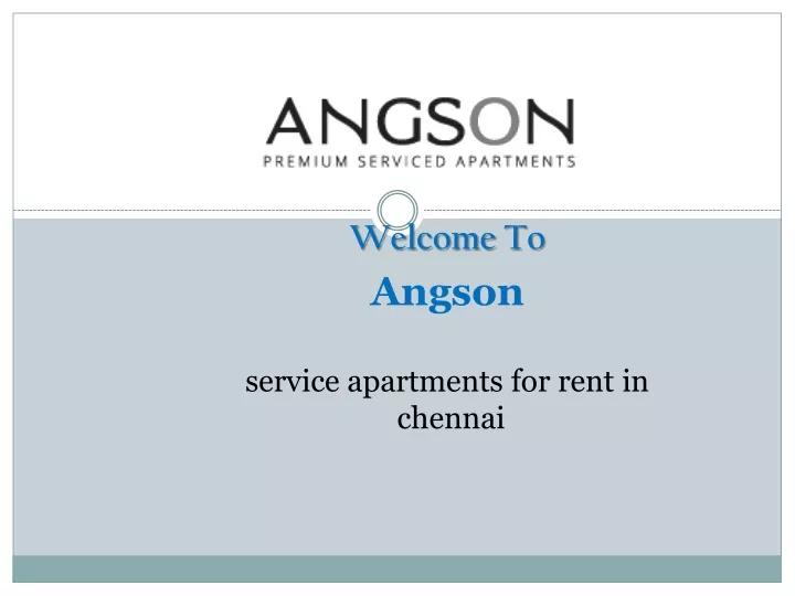 welcome to angson