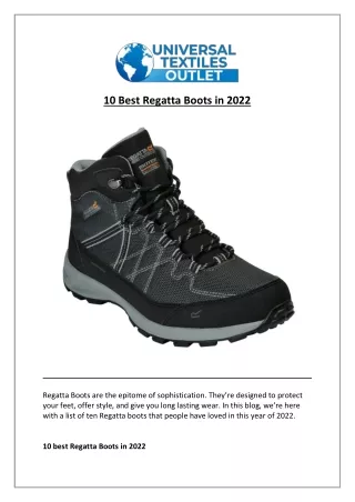 10 best regatta boots in 2022