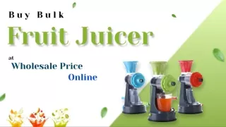 Manual Plastic Fruit Juicer | Vyom Overseas - Buy Bulk Wholesale Kitchenware