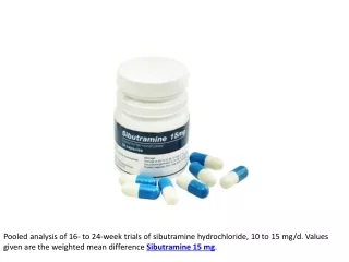 Sibutramine 15 mg
