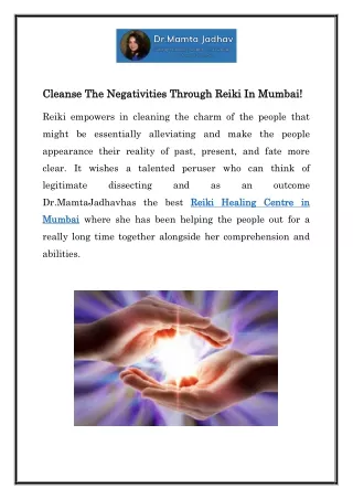 cleanse cleanse the negativities through