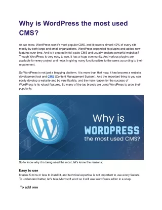 Why is WordPress the most used CMS_.docx