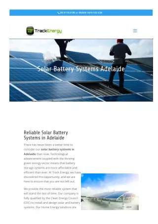 Solar Battery Systems Adelaide